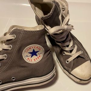 Gray High-top Converse